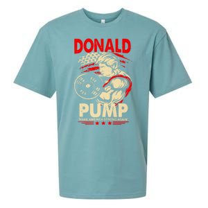 Funny Donald Pump Make America Swole Again Trump 2024 Return Sueded Cloud Jersey T-Shirt