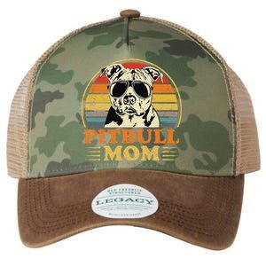 Funny Dog Pitbull Mom Pittie Mom Mothers Day Gift Legacy Tie Dye Trucker Hat