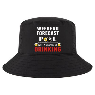 Father's Day POOL WITH A CHANCE OF A DRINKING BILLIARDS POOL Gift For Dad Cool Comfort Performance Bucket Hat