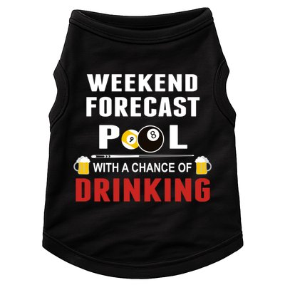 Father's Day POOL WITH A CHANCE OF A DRINKING BILLIARDS POOL Gift For Dad Doggie Tank