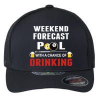Father's Day POOL WITH A CHANCE OF A DRINKING BILLIARDS POOL Gift For Dad Flexfit Unipanel Trucker Cap