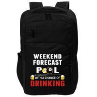 Father's Day POOL WITH A CHANCE OF A DRINKING BILLIARDS POOL Gift For Dad Impact Tech Backpack