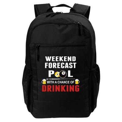 Father's Day POOL WITH A CHANCE OF A DRINKING BILLIARDS POOL Gift For Dad Backpack