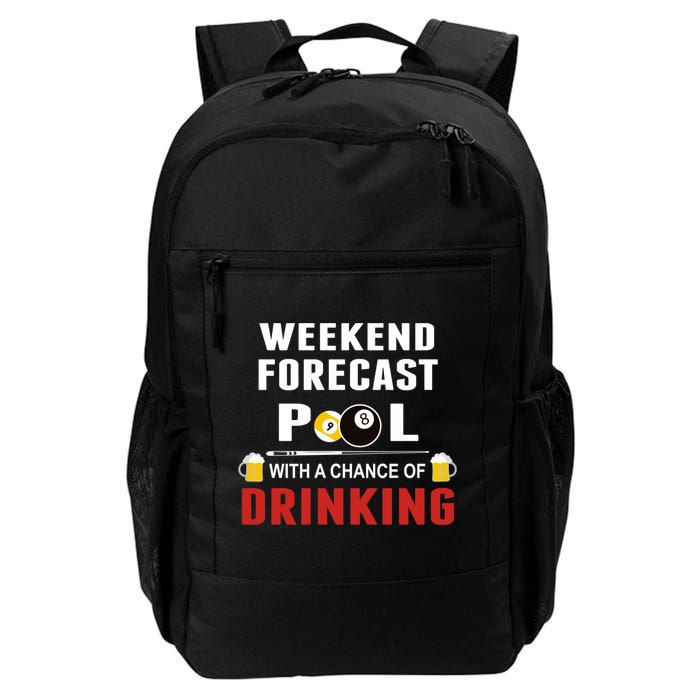 Father's Day POOL WITH A CHANCE OF A DRINKING BILLIARDS POOL Gift For Dad Backpack