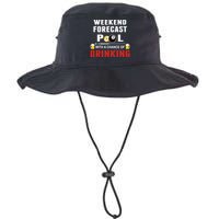 Father's Day POOL WITH A CHANCE OF A DRINKING BILLIARDS POOL Gift For Dad Bucket Hat