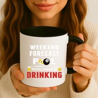 Father's Day POOL WITH A CHANCE OF A DRINKING BILLIARDS POOL Gift For Dad Mug
