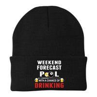 Father's Day POOL WITH A CHANCE OF A DRINKING BILLIARDS POOL Gift For Dad Beanie