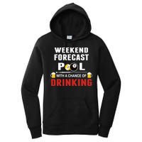 Father's Day POOL WITH A CHANCE OF A DRINKING BILLIARDS POOL Gift For Dad Women's Pullover Hoodie