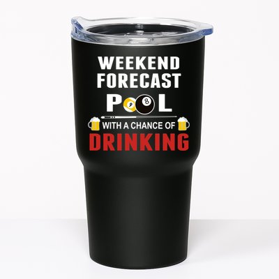 Father's Day POOL WITH A CHANCE OF A DRINKING BILLIARDS POOL Gift For Dad Tumbler