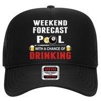 Father's Day POOL WITH A CHANCE OF A DRINKING BILLIARDS POOL Gift For Dad Trucker Hat