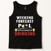 Father's Day POOL WITH A CHANCE OF A DRINKING BILLIARDS POOL Gift For Dad Tank Top