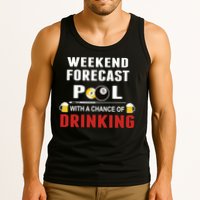 Father's Day POOL WITH A CHANCE OF A DRINKING BILLIARDS POOL Gift For Dad Tank Top