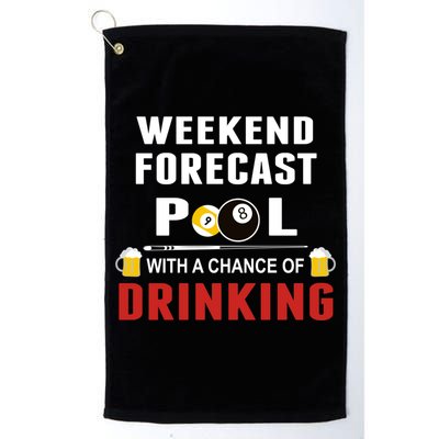 Father's Day POOL WITH A CHANCE OF A DRINKING BILLIARDS POOL Gift For Dad Golf Towel