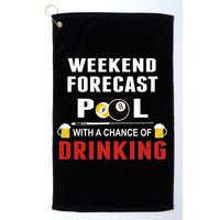 Father's Day POOL WITH A CHANCE OF A DRINKING BILLIARDS POOL Gift For Dad Golf Towel