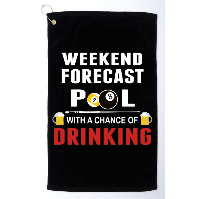 Father's Day POOL WITH A CHANCE OF A DRINKING BILLIARDS POOL Gift For Dad Golf Towel