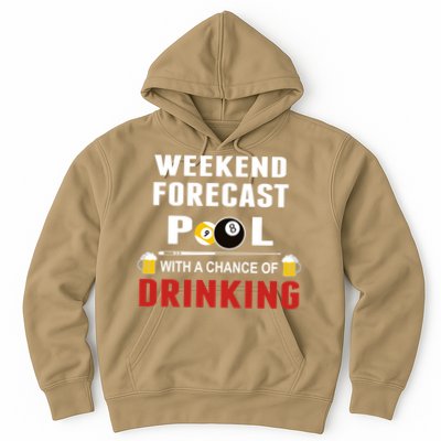Father's Day POOL WITH A CHANCE OF A DRINKING BILLIARDS POOL Gift For Dad Hoodie