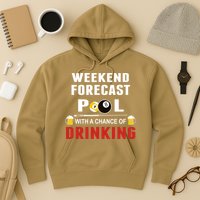 Father's Day POOL WITH A CHANCE OF A DRINKING BILLIARDS POOL Gift For Dad Hoodie