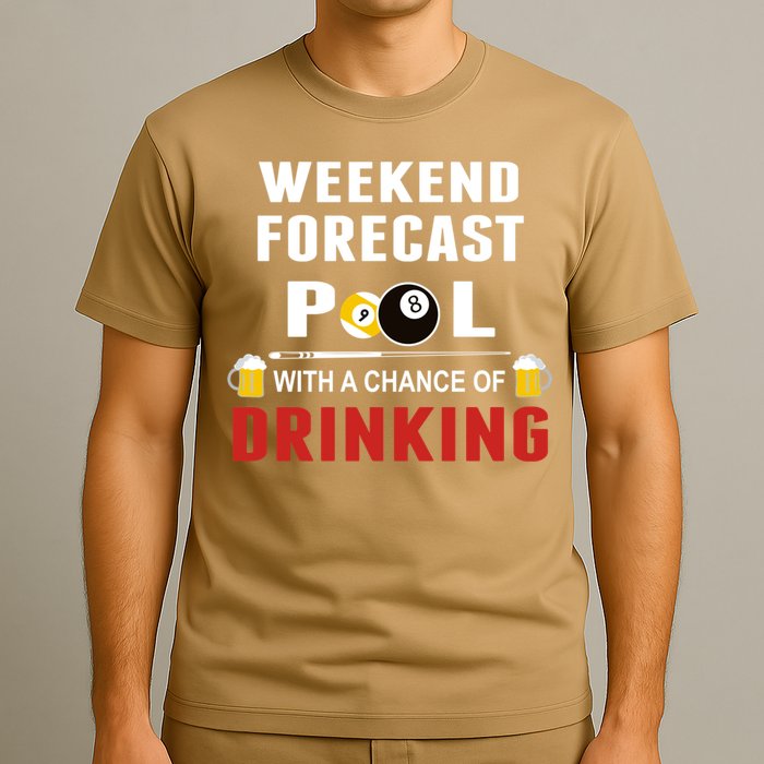 Father's Day POOL WITH A CHANCE OF A DRINKING BILLIARDS POOL Gift For Dad T-Shirt