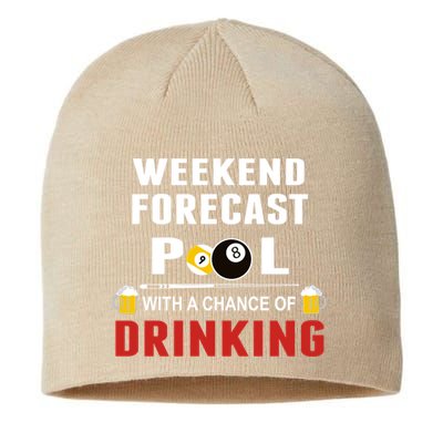 Father's Day POOL WITH A CHANCE OF A DRINKING BILLIARDS POOL Gift For Dad Sustainable Beanie