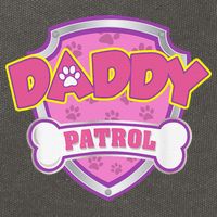 Funny Daddy Patrol Dog Mom, Dad For Women Gift Cotton Canvas Backpack