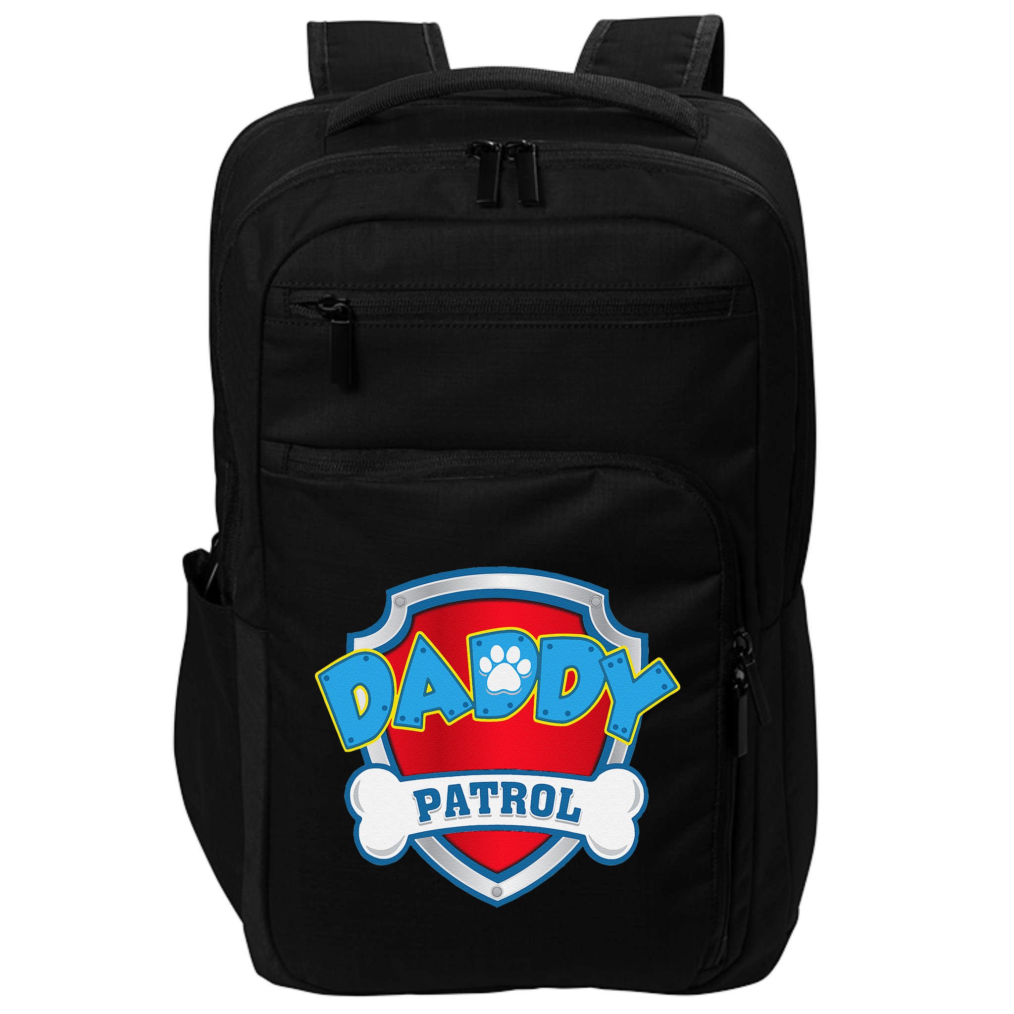 Funny Daddy Patrol Dog Mom, Dad For Women Love Impact Tech Backpack