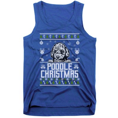 Funny Dog Poodle Ugly Xmas Design Christmas Dogs Gift Tank Top