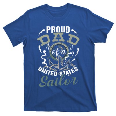 Fathers Day Proud Dad Of A United States Anchor Sailor Gift T-Shirt