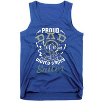 Fathers Day Proud Dad Of A United States Anchor Sailor Gift Tank Top