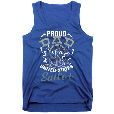 Fathers Day Proud Dad Of A United States Anchor Sailor Gift Tank Top