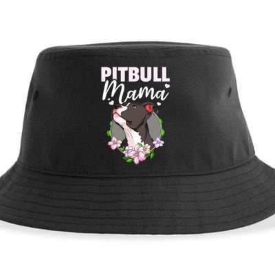 Funny Dog Pitbull Pittie Pitbull Mama Sustainable Bucket Hat