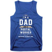 Funny Dad Postal Worker Fathers Day Gift Tank Top