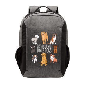 Fun Dog Puppy Lover Themed Cute Just A Who Loves Dogs Gift Vector Backpack