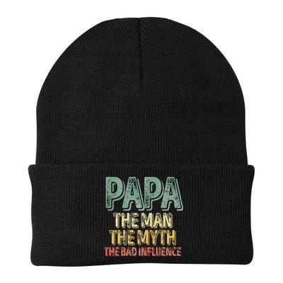 Father's Day Papa The Man The Myth The Bad Influence Beanie