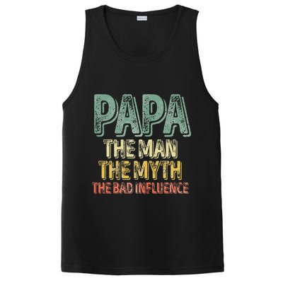 Father's Day Papa The Man The Myth The Bad Influence PosiCharge Competitor Tank