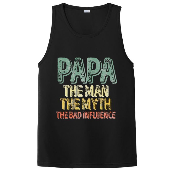 Father's Day Papa The Man The Myth The Bad Influence PosiCharge Competitor Tank