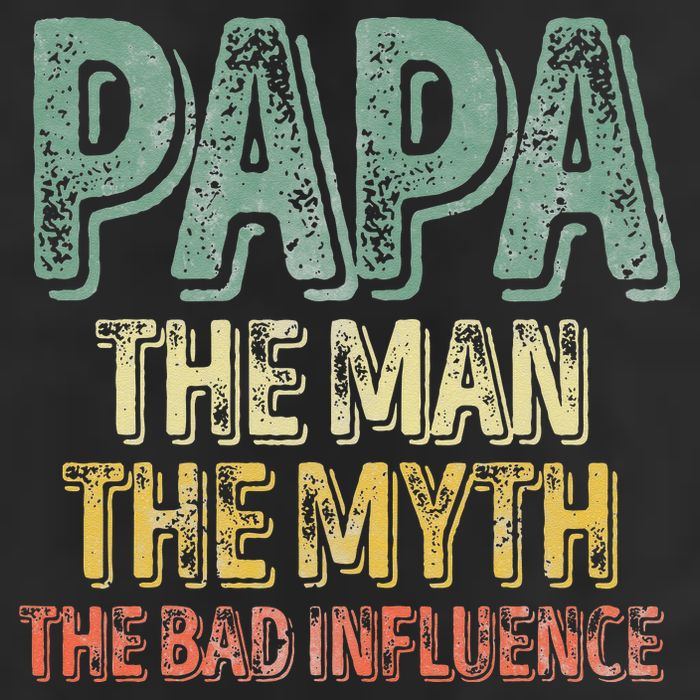 Father's Day Papa The Man The Myth The Bad Influence Golf Towel