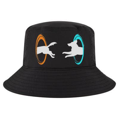 Funny Dimensional Portal Dog Nerd Geek  Cool Comfort Performance Bucket Hat
