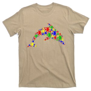 Funny Dolphin Puzzle Animals Lover Autism Awareness T-Shirt