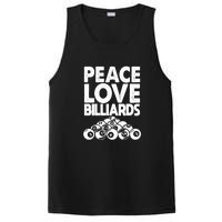 Father's Day Peace Love Billiards Pool Player Gift For Dad PosiCharge Competitor Tank