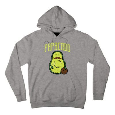 Fathers Day Papacado Papa Avocado Funny Vegan Guacamole Dad Tall Hoodie