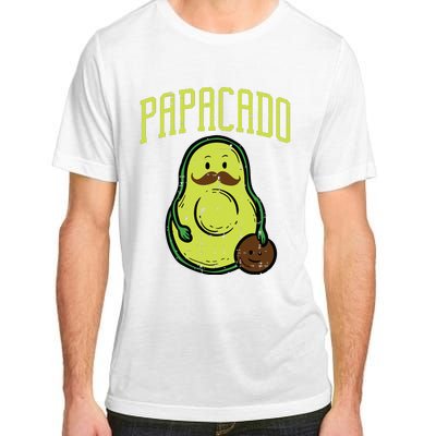 Fathers Day Papacado Papa Avocado Funny Vegan Guacamole Dad Adult ChromaSoft Performance T-Shirt