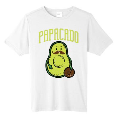 Fathers Day Papacado Papa Avocado Funny Vegan Guacamole Dad Tall Fusion ChromaSoft Performance T-Shirt