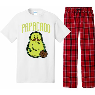 Fathers Day Papacado Papa Avocado Funny Vegan Guacamole Dad Pajama Set