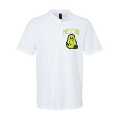 Fathers Day Papacado Papa Avocado Funny Vegan Guacamole Dad Softstyle Adult Sport Polo