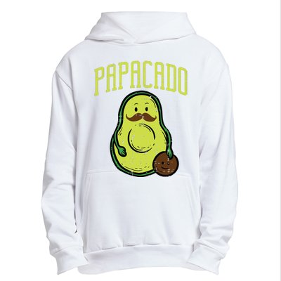 Fathers Day Papacado Papa Avocado Funny Vegan Guacamole Dad Urban Pullover Hoodie