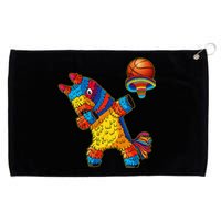 Funny Dabbing Pinata & Basketball Ball Cinco De Mayo Fiesta Grommeted Golf Towel