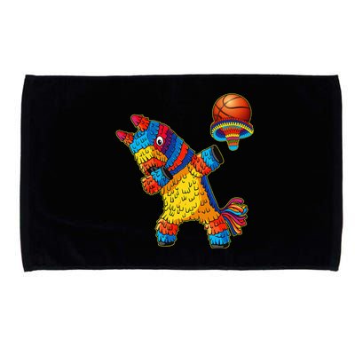 Funny Dabbing Pinata & Basketball Ball Cinco De Mayo Fiesta Microfiber Hand Towel