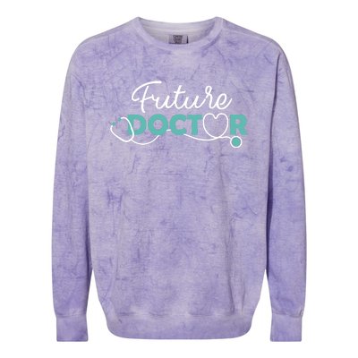 Future Doctor - Pre Med Outfit Medical Student Gift Colorblast Crewneck Sweatshirt