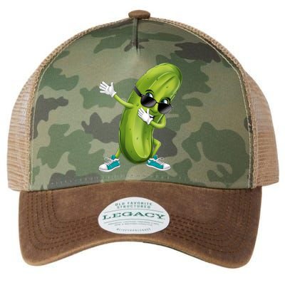 Funny Dabbing Pickle Dancing Cucumber Lover Funny Gift Legacy Tie Dye Trucker Hat