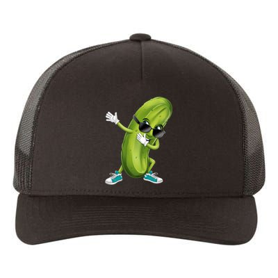 Funny Dabbing Pickle Dancing Cucumber Lover Funny Gift Yupoong Adult 5-Panel Trucker Hat